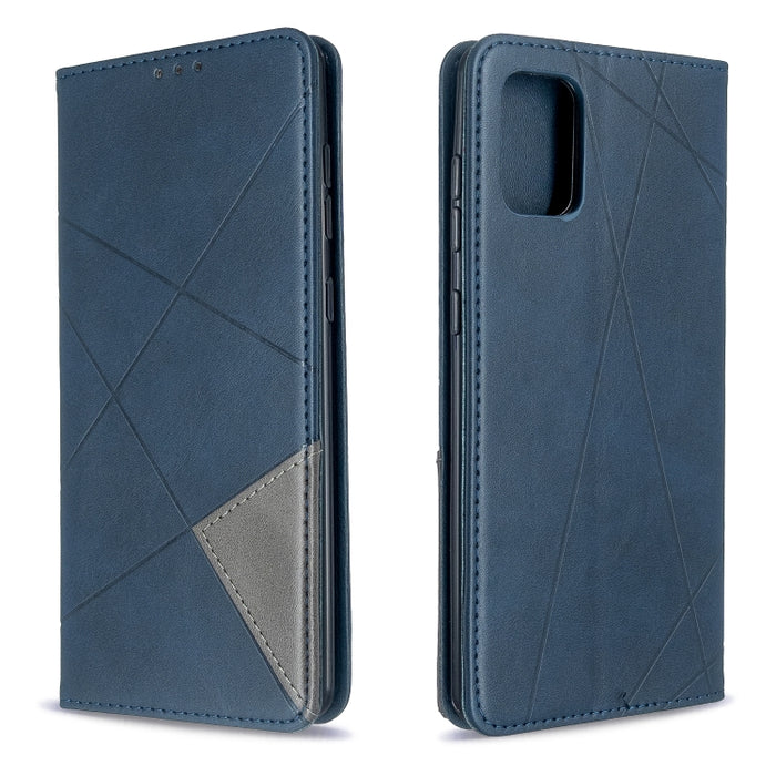 Estuche de cuero magnético con tapa horizontal con textura de rombos con soporte y ranuras para tarjetas, For Galaxy S20, For Galaxy A71, For Galaxy S20+, For Galaxy S20 Ultra, For Xiaomi CC9 Pro