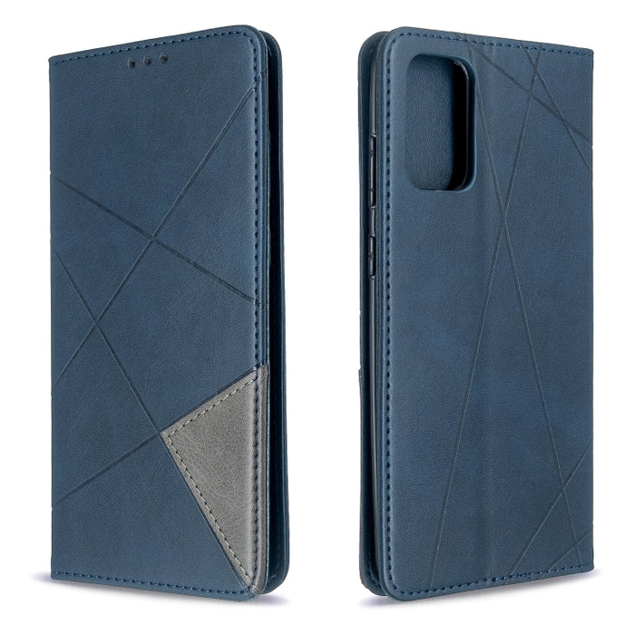 Estuche de cuero magnético con tapa horizontal con textura de rombos con soporte y ranuras para tarjetas, For Galaxy S20, For Galaxy A71, For Galaxy S20+, For Galaxy S20 Ultra, For Xiaomi CC9 Pro