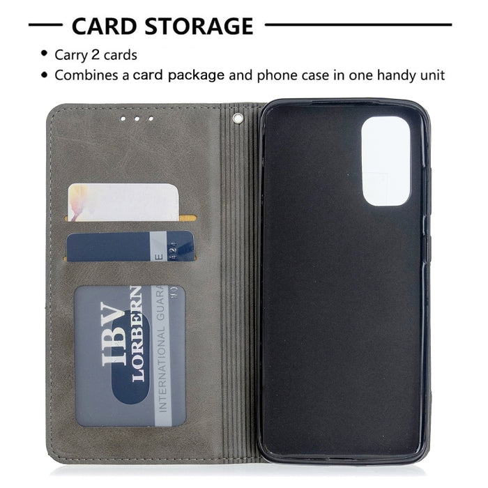 Estuche de cuero magnético con tapa horizontal con textura de rombos con soporte y ranuras para tarjetas, For Galaxy S20, For Galaxy A71, For Galaxy S20+, For Galaxy S20 Ultra, For Xiaomi CC9 Pro