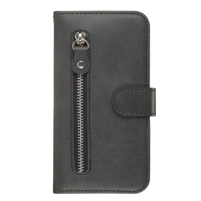 Estuche de cuero de PU con tapa horizontal y cremallera con textura de becerro a la moda, con soporte y ranuras para tarjetas y billetera, For Xiaomi Redmi Note 8, For Xiaomi Redmi Note 8 Pro, For Galaxy A10s, For Galaxy A20s