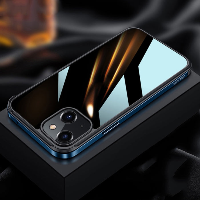 Marco de metal SULADA + Nano Glass + TPU Phone Case, For iPhone 13 mini, For iPhone 13, For iPhone 13 Pro, For iPhone 13 Pro Max