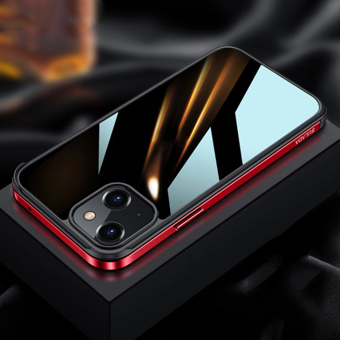 Marco de metal SULADA + Nano Glass + TPU Phone Case, For iPhone 13 mini, For iPhone 13, For iPhone 13 Pro, For iPhone 13 Pro Max