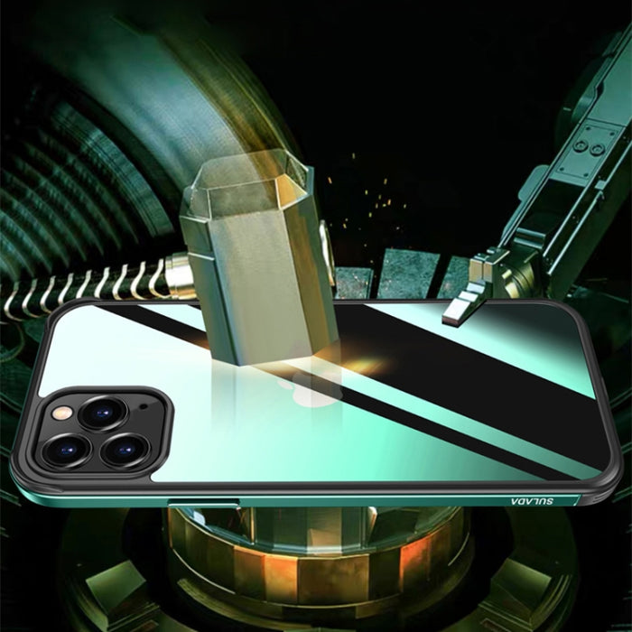 Marco de metal SULADA + Nano Glass + TPU Phone Case, For iPhone 13 mini, For iPhone 13, For iPhone 13 Pro, For iPhone 13 Pro Max
