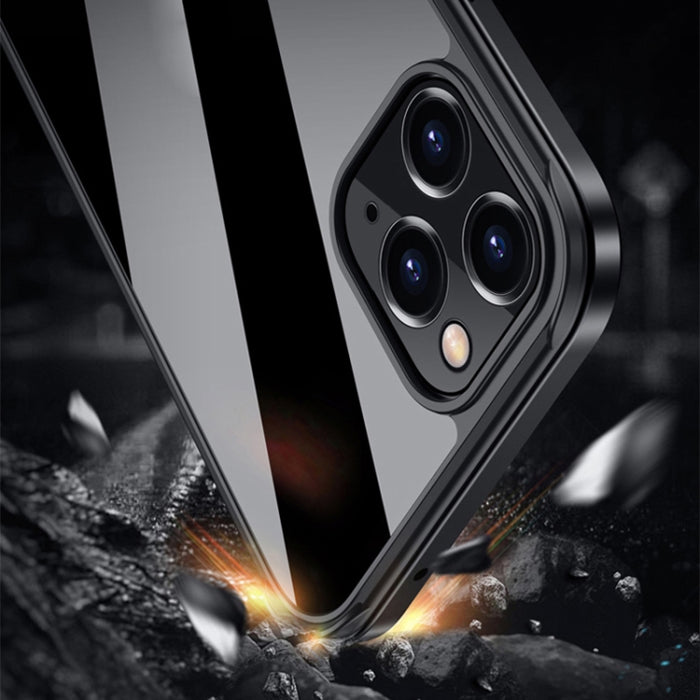 Marco de metal SULADA + Nano Glass + TPU Phone Case, For iPhone 13 mini, For iPhone 13, For iPhone 13 Pro, For iPhone 13 Pro Max