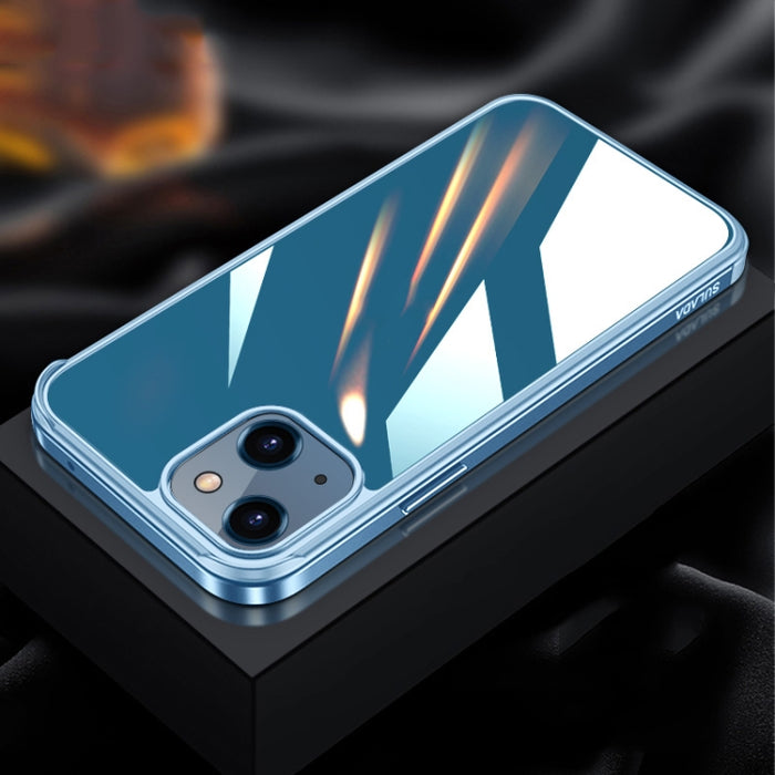 Marco de metal SULADA + Nano Glass + TPU Phone Case, For iPhone 13 mini, For iPhone 13, For iPhone 13 Pro, For iPhone 13 Pro Max