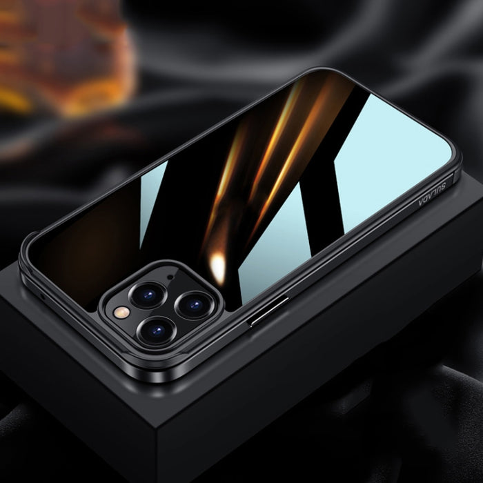 Marco de metal SULADA + Nano Glass + TPU Phone Case, For iPhone 13 mini, For iPhone 13, For iPhone 13 Pro, For iPhone 13 Pro Max