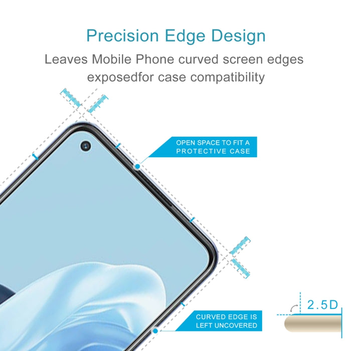 Película de vidrio templado 9H 2.5D de 0,26 mm, For OPPO Reno7 Z 5G / Reno7 5G (1 PC), For Xiaomi Redmi Note 11E (1 PC)