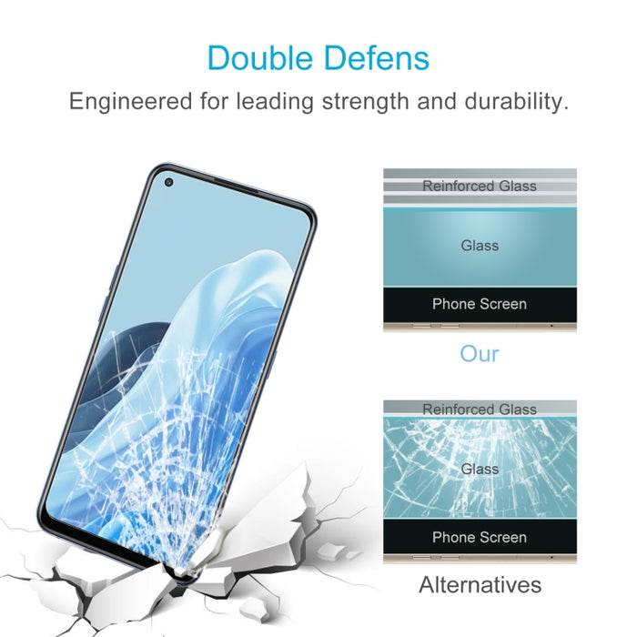 50 PCS 0.26mm 9H 2.5D Película de vidrio templado, For OPPO Reno7 Z 5G / Reno7 5G (50 PCS), For Xiaomi Redmi Note 11E (50 PCS)