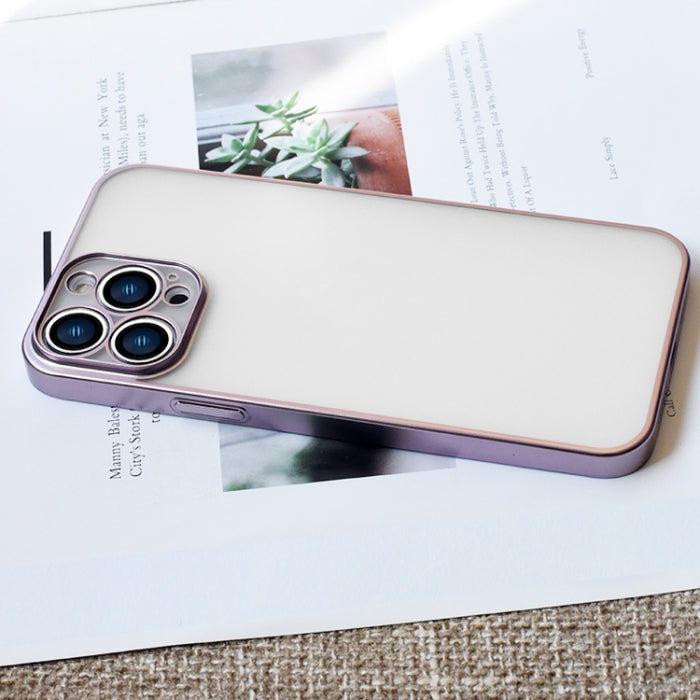 KSTDESIGN Wing Plating Series Estuche para teléfono esmerilado semitransparente