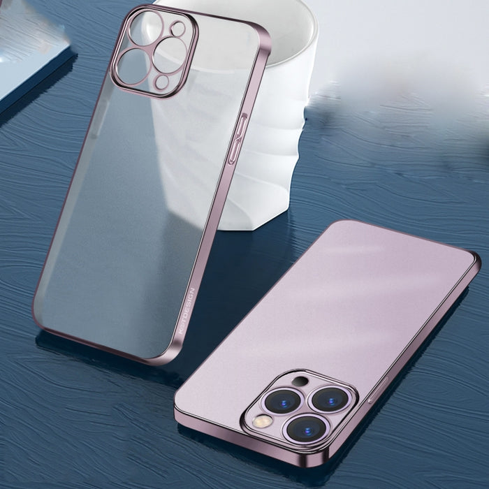 KSTDESIGN Wing Plating Series Estuche para teléfono esmerilado semitransparente