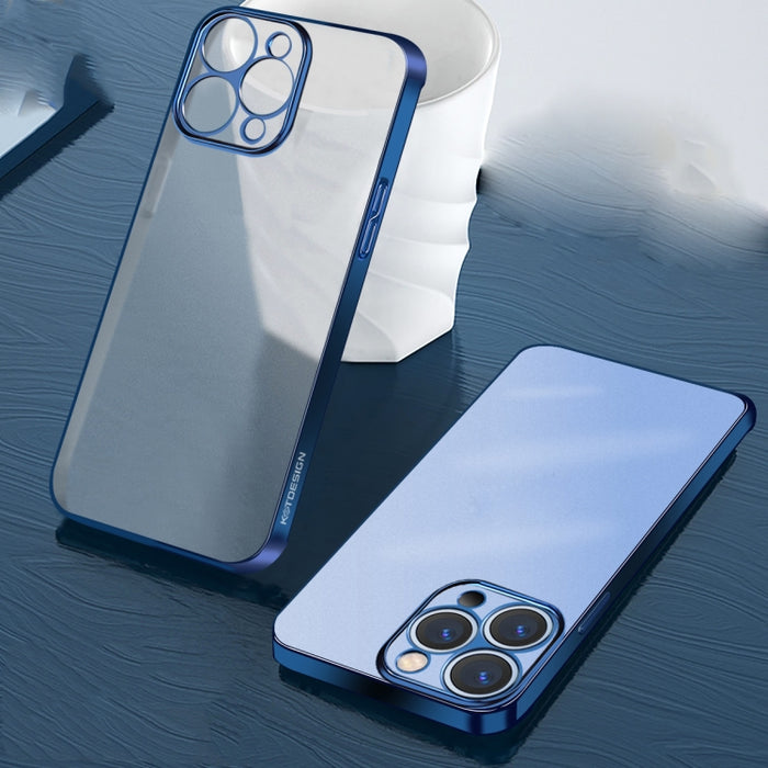 KSTDESIGN Wing Plating Series Estuche para teléfono esmerilado semitransparente