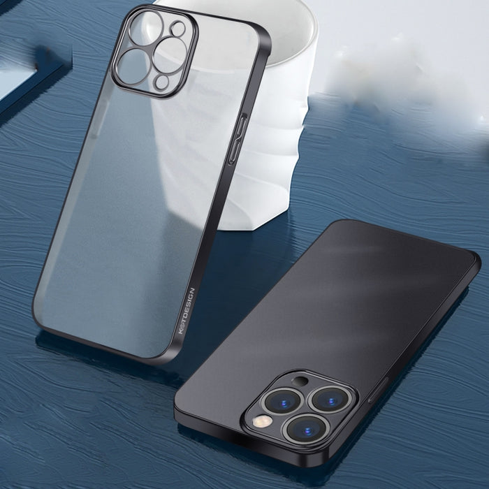 KSTDESIGN Wing Plating Series Estuche para teléfono esmerilado semitransparente
