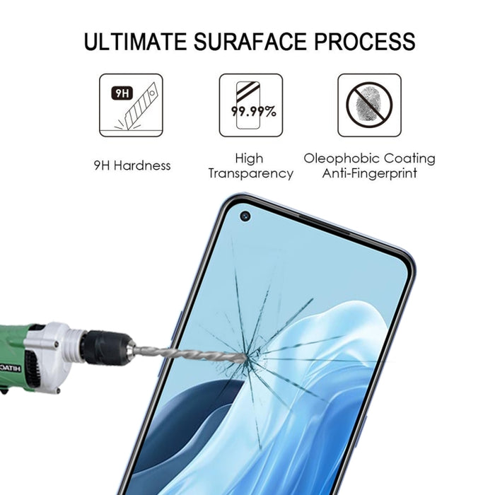 Protector de pantalla de cubierta de pegamento completo Película de vidrio templado, For OPPO Reno7 Z 5G / Reno7 5G (1 PC), For Xiaomi Redmi Note 11E (1 PC)
