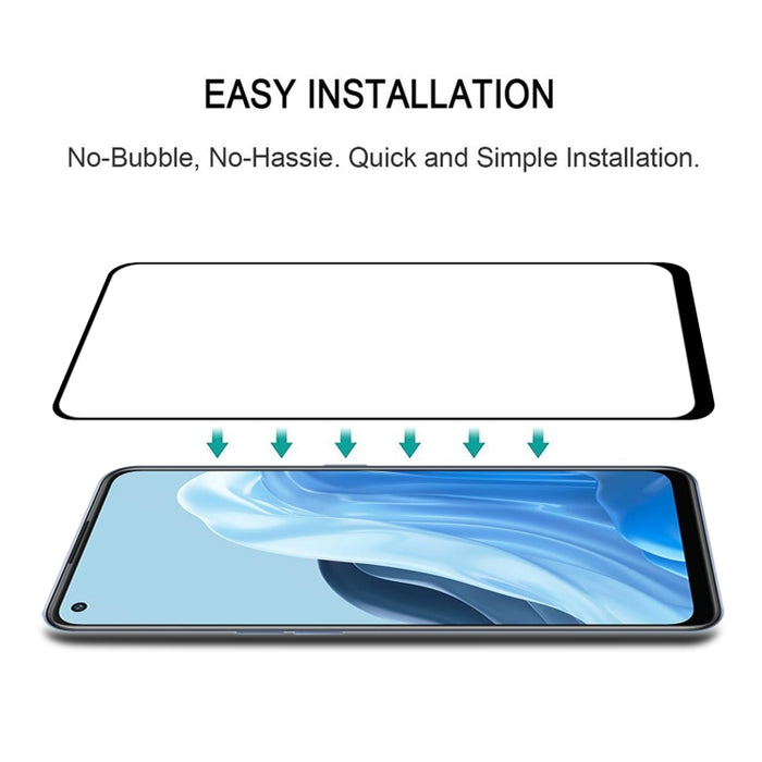 Protector de pantalla de cubierta de pegamento completo Película de vidrio templado, For OPPO Reno7 Z 5G / Reno7 5G (1 PC), For Xiaomi Redmi Note 11E (1 PC)