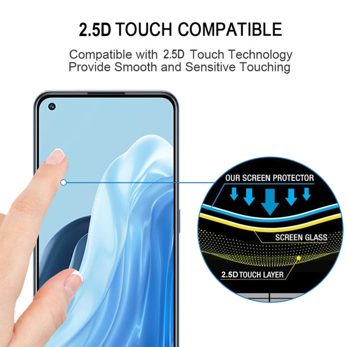 25 PCS Pegamento completo Protector de pantalla Película de vidrio templado, For OPPO Reno7 Z 5G / Reno7 5G (25 PCS), For Xiaomi Redmi Note 11E (25 PCS)