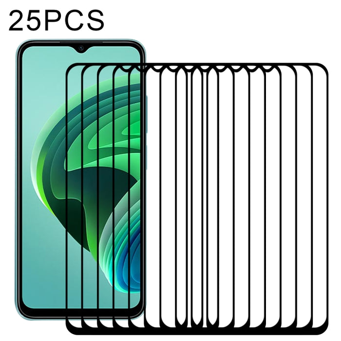 25 PCS Pegamento completo Protector de pantalla Película de vidrio templado, For OPPO Reno7 Z 5G / Reno7 5G (25 PCS), For Xiaomi Redmi Note 11E (25 PCS)