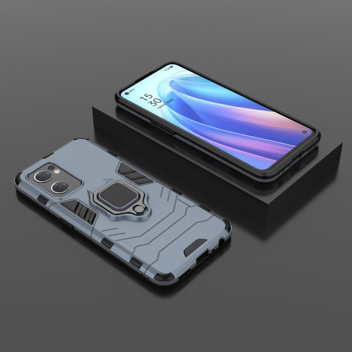 Funda protectora para teléfono PC + TPU a prueba de golpes con soporte de anillo magnético, For OPPO Reno7 5G International Version, For Xiaomi Redmi Note 11 / Note 11S Global