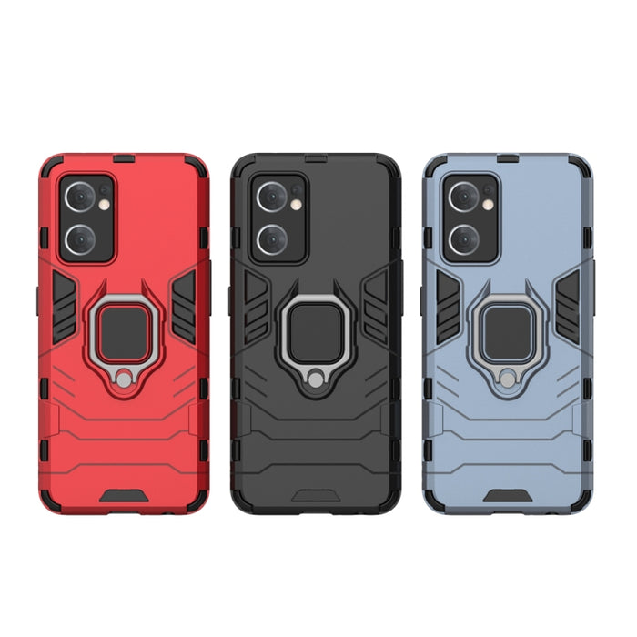 Funda protectora para teléfono PC + TPU a prueba de golpes con soporte de anillo magnético, For OPPO Reno7 5G International Version, For Xiaomi Redmi Note 11 / Note 11S Global
