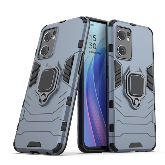 Funda protectora para teléfono PC + TPU a prueba de golpes con soporte de anillo magnético, For OPPO Reno7 5G International Version, For Xiaomi Redmi Note 11 / Note 11S Global