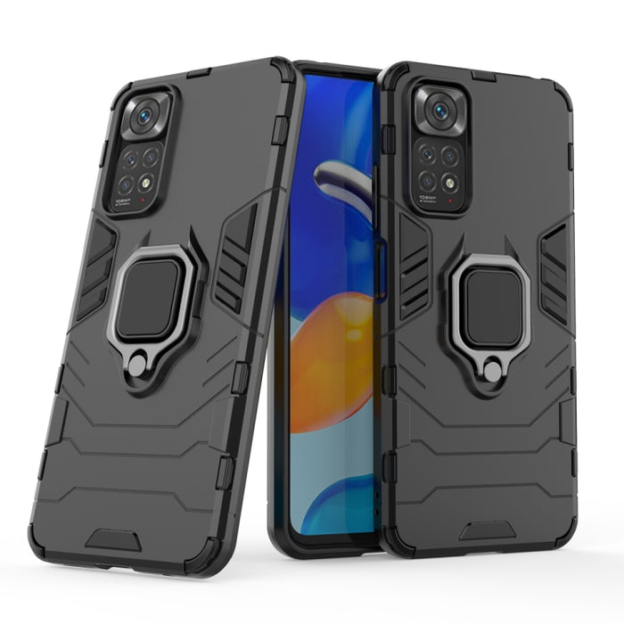 Funda protectora para teléfono PC + TPU a prueba de golpes con soporte de anillo magnético, For OPPO Reno7 5G International Version, For Xiaomi Redmi Note 11 / Note 11S Global