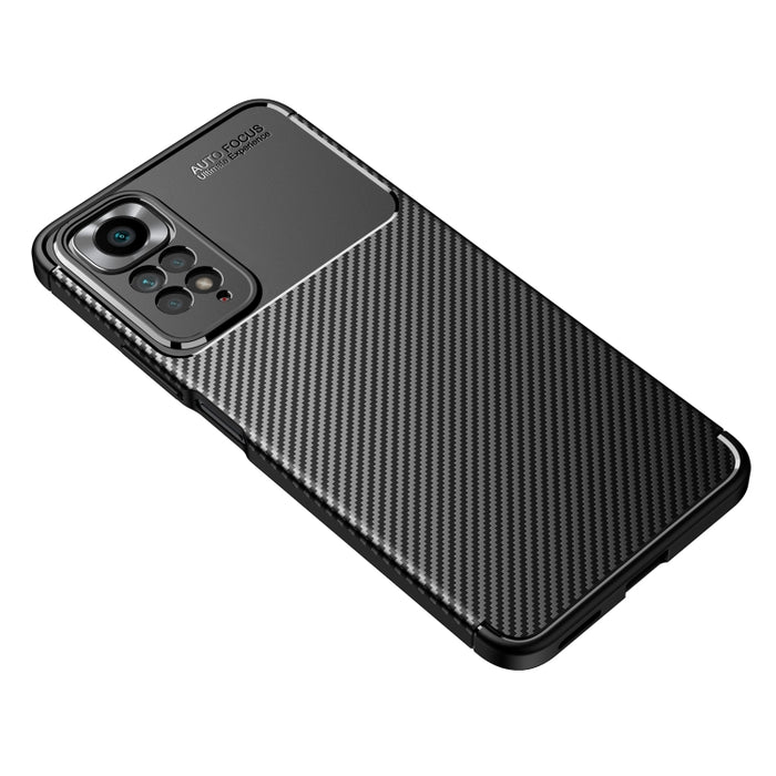 Funda de teléfono TPU a prueba de golpes con textura de fibra de carbono, For Xiaomi Redmi Note 11 Pro Overseas Version(Precise Hole), For Xiaomi Poco X4 Pro 5G