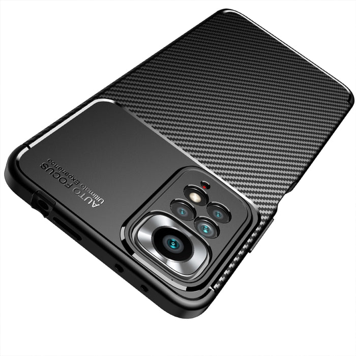 Funda de teléfono TPU a prueba de golpes con textura de fibra de carbono, For Xiaomi Redmi Note 11 Pro Overseas Version(Precise Hole), For Xiaomi Poco X4 Pro 5G