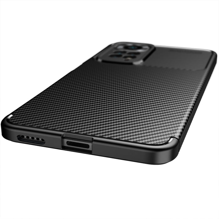 Funda de teléfono TPU a prueba de golpes con textura de fibra de carbono, For Xiaomi Redmi Note 11 Pro Overseas Version(Precise Hole), For Xiaomi Poco X4 Pro 5G
