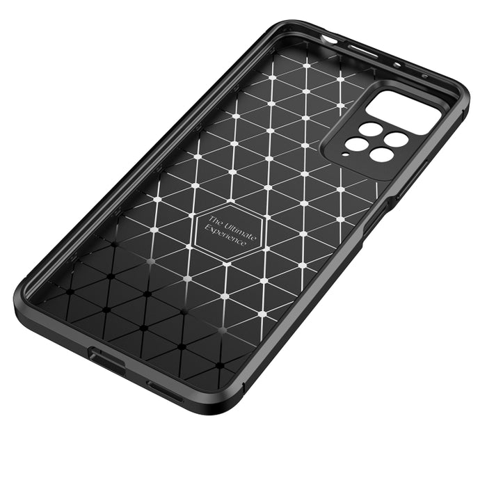 Funda de teléfono TPU a prueba de golpes con textura de fibra de carbono, For Xiaomi Redmi Note 11 Pro Overseas Version(Precise Hole), For Xiaomi Poco X4 Pro 5G