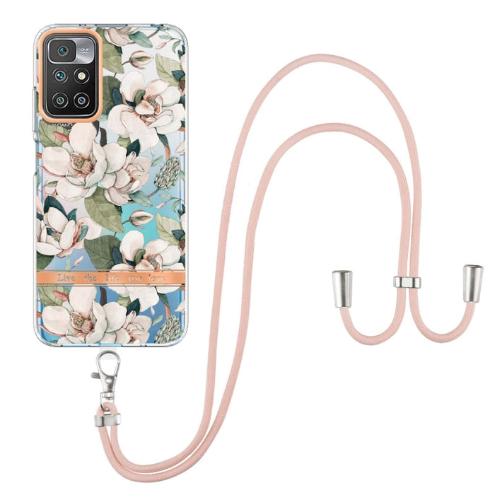 Estuche para teléfono de TPU de la serie Flowers con cordón, For Xiaomi Redmi 10, For Xiaomi Redmi Note 10 Pro Max / Note 10 Pro, For Xiaomi Redmi Note 10s / Note 10 4G, For Xiaomi Redmi Note 11 5G / Poco M4 Pro 5G                                      ...