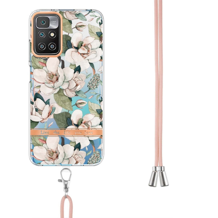 Estuche para teléfono de TPU de la serie Flowers con cordón, For Xiaomi Redmi 10, For Xiaomi Redmi Note 10 Pro Max / Note 10 Pro, For Xiaomi Redmi Note 10s / Note 10 4G, For Xiaomi Redmi Note 11 5G / Poco M4 Pro 5G                                      ...