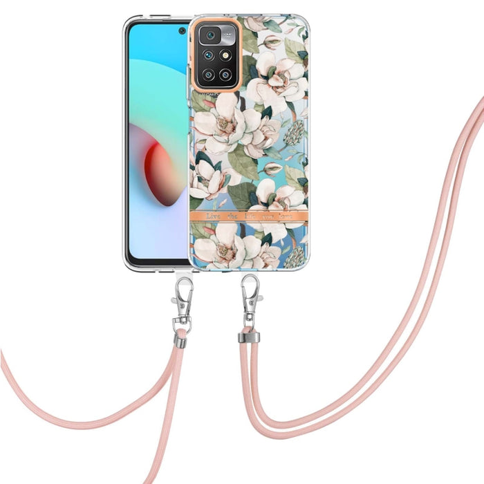Estuche para teléfono de TPU de la serie Flowers con cordón, For Xiaomi Redmi 10, For Xiaomi Redmi Note 10 Pro Max / Note 10 Pro, For Xiaomi Redmi Note 10s / Note 10 4G, For Xiaomi Redmi Note 11 5G / Poco M4 Pro 5G                                      ...