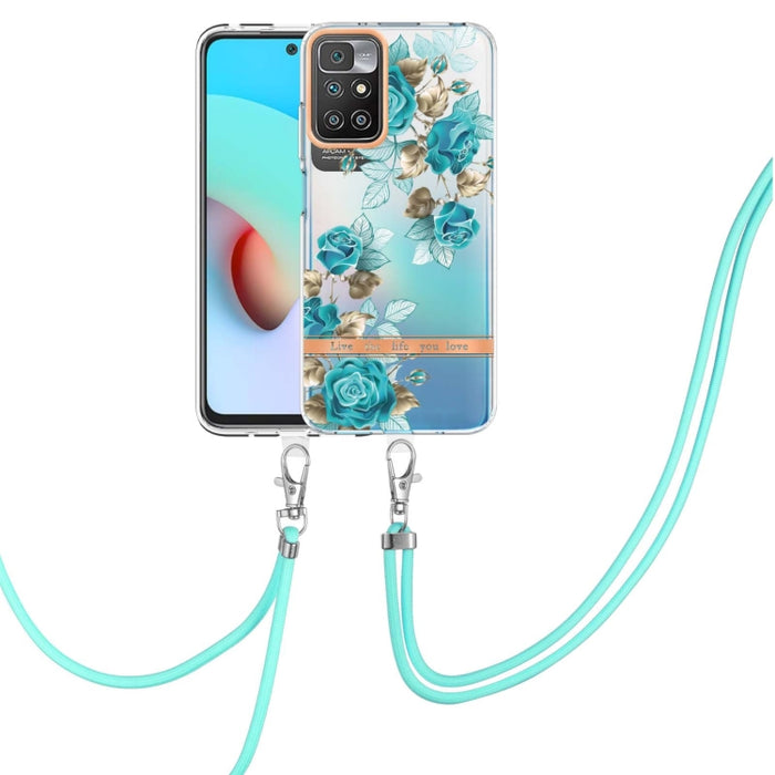 Estuche para teléfono de TPU de la serie Flowers con cordón, For Xiaomi Redmi 10, For Xiaomi Redmi Note 10 Pro Max / Note 10 Pro, For Xiaomi Redmi Note 10s / Note 10 4G, For Xiaomi Redmi Note 11 5G / Poco M4 Pro 5G                                      ...
