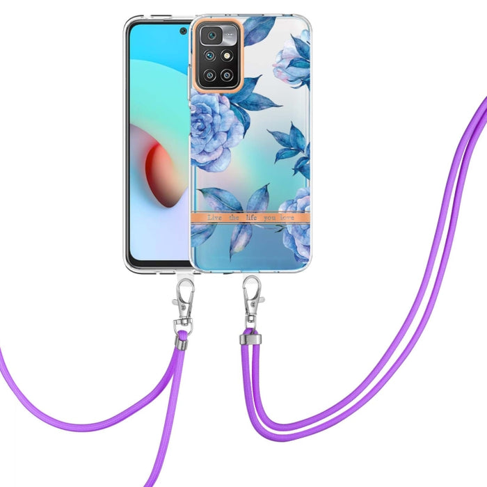 Estuche para teléfono de TPU de la serie Flowers con cordón, For Xiaomi Redmi 10, For Xiaomi Redmi Note 10 Pro Max / Note 10 Pro, For Xiaomi Redmi Note 10s / Note 10 4G, For Xiaomi Redmi Note 11 5G / Poco M4 Pro 5G                                      ...