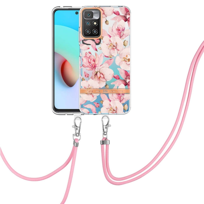 Estuche para teléfono de TPU de la serie Flowers con cordón, For Xiaomi Redmi 10, For Xiaomi Redmi Note 10 Pro Max / Note 10 Pro, For Xiaomi Redmi Note 10s / Note 10 4G, For Xiaomi Redmi Note 11 5G / Poco M4 Pro 5G                                      ...