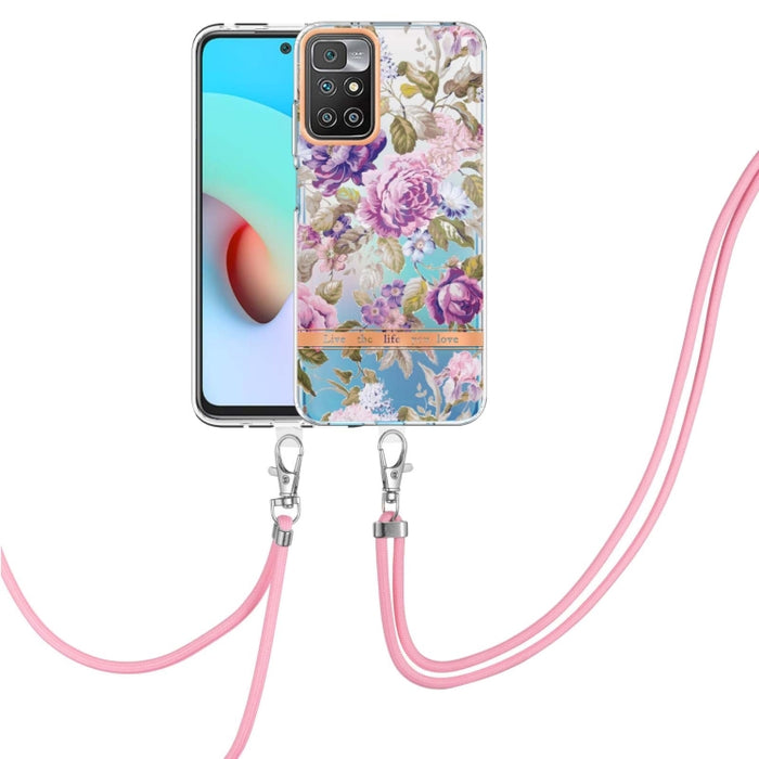 Estuche para teléfono de TPU de la serie Flowers con cordón, For Xiaomi Redmi 10, For Xiaomi Redmi Note 10 Pro Max / Note 10 Pro, For Xiaomi Redmi Note 10s / Note 10 4G, For Xiaomi Redmi Note 11 5G / Poco M4 Pro 5G                                      ...