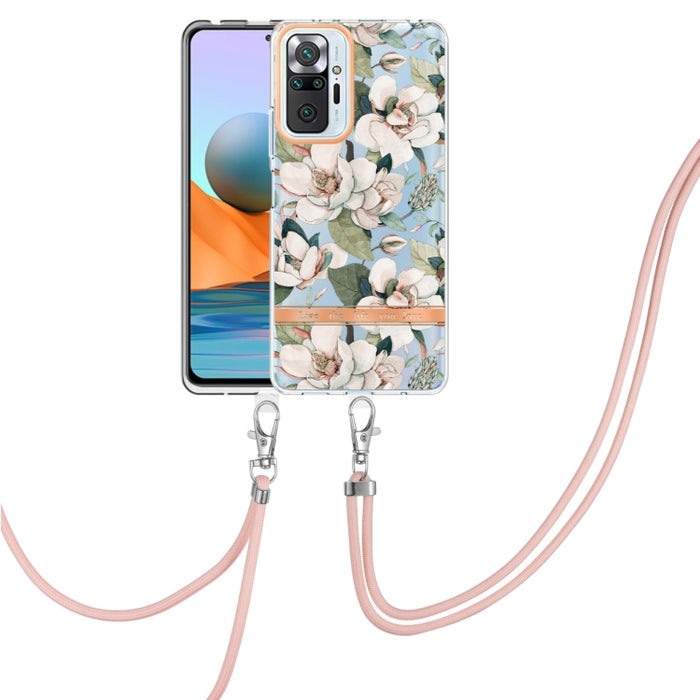 Estuche para teléfono de TPU de la serie Flowers con cordón, For Xiaomi Redmi 10, For Xiaomi Redmi Note 10 Pro Max / Note 10 Pro, For Xiaomi Redmi Note 10s / Note 10 4G, For Xiaomi Redmi Note 11 5G / Poco M4 Pro 5G                                      ...
