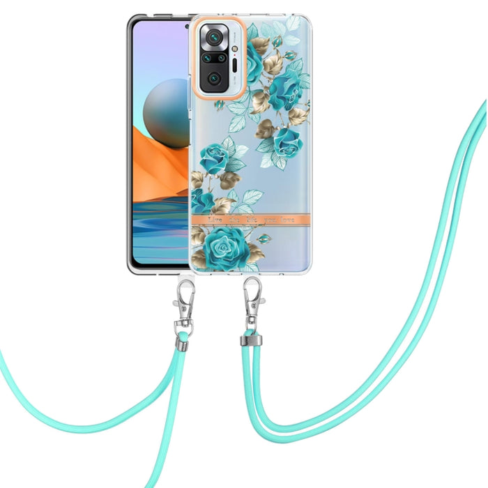 Estuche para teléfono de TPU de la serie Flowers con cordón, For Xiaomi Redmi 10, For Xiaomi Redmi Note 10 Pro Max / Note 10 Pro, For Xiaomi Redmi Note 10s / Note 10 4G, For Xiaomi Redmi Note 11 5G / Poco M4 Pro 5G                                      ...