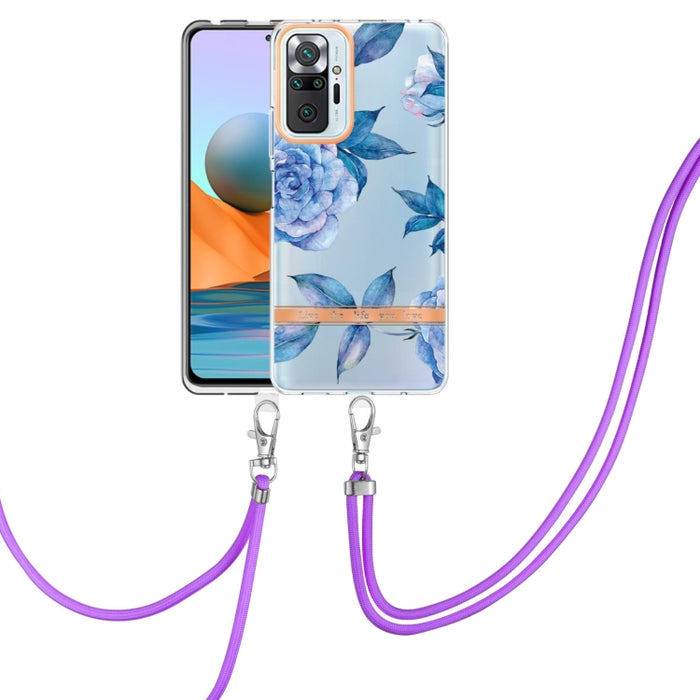 Estuche para teléfono de TPU de la serie Flowers con cordón, For Xiaomi Redmi 10, For Xiaomi Redmi Note 10 Pro Max / Note 10 Pro, For Xiaomi Redmi Note 10s / Note 10 4G, For Xiaomi Redmi Note 11 5G / Poco M4 Pro 5G                                      ...