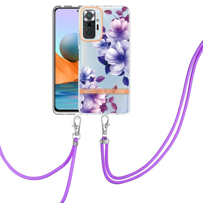 Estuche para teléfono de TPU de la serie Flowers con cordón, For Xiaomi Redmi 10, For Xiaomi Redmi Note 10 Pro Max / Note 10 Pro, For Xiaomi Redmi Note 10s / Note 10 4G, For Xiaomi Redmi Note 11 5G / Poco M4 Pro 5G                                      ...