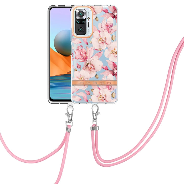 Estuche para teléfono de TPU de la serie Flowers con cordón, For Xiaomi Redmi 10, For Xiaomi Redmi Note 10 Pro Max / Note 10 Pro, For Xiaomi Redmi Note 10s / Note 10 4G, For Xiaomi Redmi Note 11 5G / Poco M4 Pro 5G                                      ...