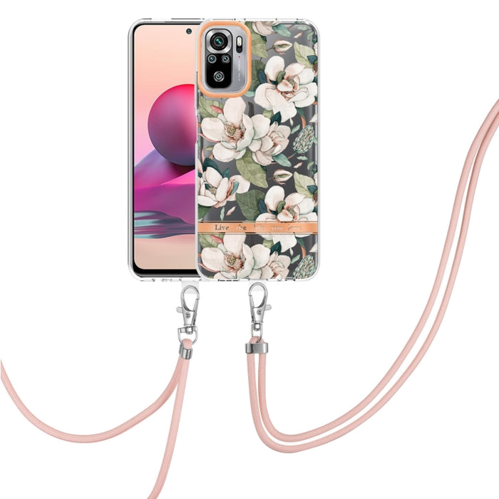 Estuche para teléfono de TPU de la serie Flowers con cordón, For Xiaomi Redmi 10, For Xiaomi Redmi Note 10 Pro Max / Note 10 Pro, For Xiaomi Redmi Note 10s / Note 10 4G, For Xiaomi Redmi Note 11 5G / Poco M4 Pro 5G                                      ...