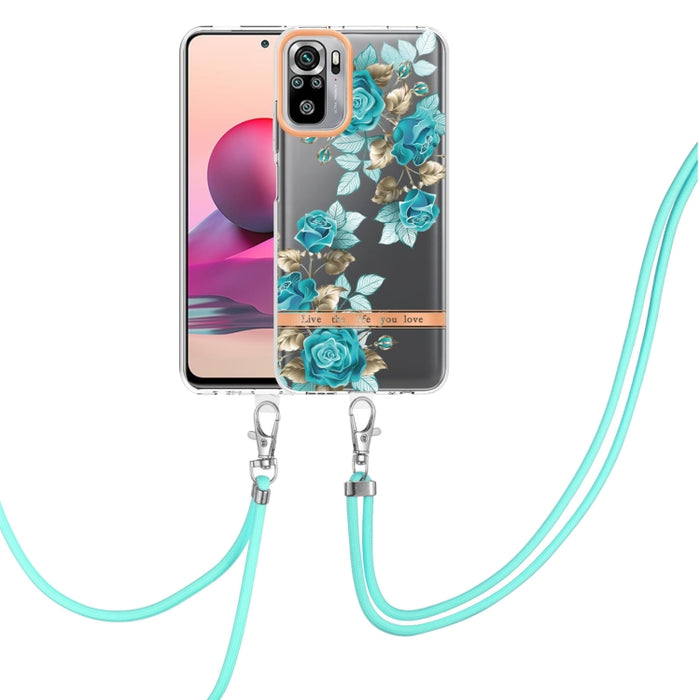 Estuche para teléfono de TPU de la serie Flowers con cordón, For Xiaomi Redmi 10, For Xiaomi Redmi Note 10 Pro Max / Note 10 Pro, For Xiaomi Redmi Note 10s / Note 10 4G, For Xiaomi Redmi Note 11 5G / Poco M4 Pro 5G                                      ...