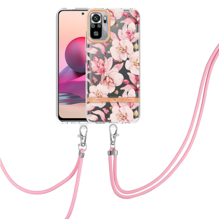 Estuche para teléfono de TPU de la serie Flowers con cordón, For Xiaomi Redmi 10, For Xiaomi Redmi Note 10 Pro Max / Note 10 Pro, For Xiaomi Redmi Note 10s / Note 10 4G, For Xiaomi Redmi Note 11 5G / Poco M4 Pro 5G                                      ...