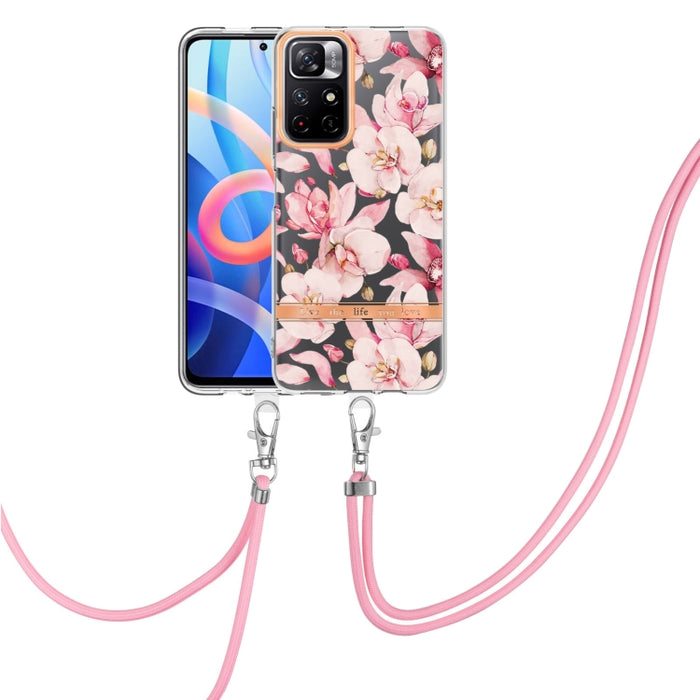 Estuche para teléfono de TPU de la serie Flowers con cordón, For Xiaomi Redmi 10, For Xiaomi Redmi Note 10 Pro Max / Note 10 Pro, For Xiaomi Redmi Note 10s / Note 10 4G, For Xiaomi Redmi Note 11 5G / Poco M4 Pro 5G                                      ...