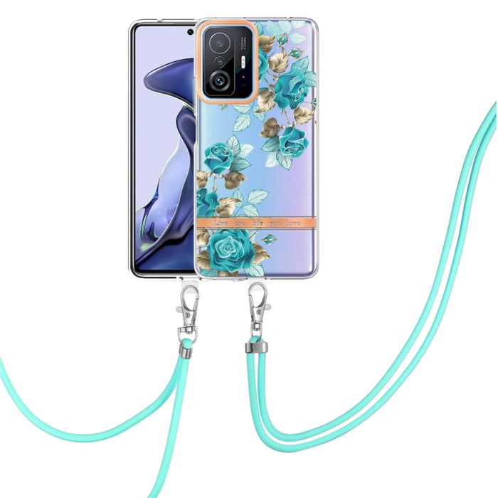 Estuche para teléfono de TPU de la serie Flowers con cordón, For Xiaomi Redmi 10, For Xiaomi Redmi Note 10 Pro Max / Note 10 Pro, For Xiaomi Redmi Note 10s / Note 10 4G, For Xiaomi Redmi Note 11 5G / Poco M4 Pro 5G                                      ...