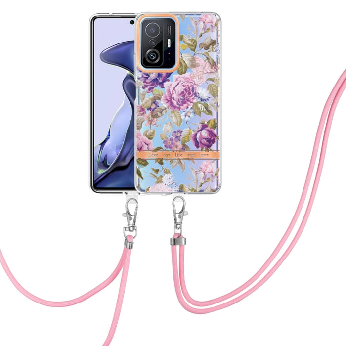 Estuche para teléfono de TPU de la serie Flowers con cordón, For Xiaomi Redmi 10, For Xiaomi Redmi Note 10 Pro Max / Note 10 Pro, For Xiaomi Redmi Note 10s / Note 10 4G, For Xiaomi Redmi Note 11 5G / Poco M4 Pro 5G                                      ...