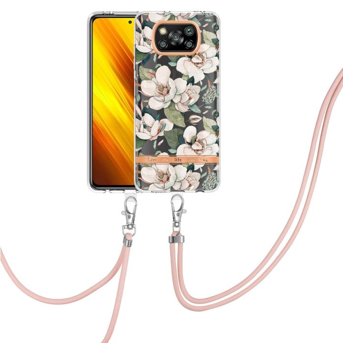 Estuche para teléfono de TPU de la serie Flowers con cordón, For Xiaomi Redmi 10, For Xiaomi Redmi Note 10 Pro Max / Note 10 Pro, For Xiaomi Redmi Note 10s / Note 10 4G, For Xiaomi Redmi Note 11 5G / Poco M4 Pro 5G                                      ...