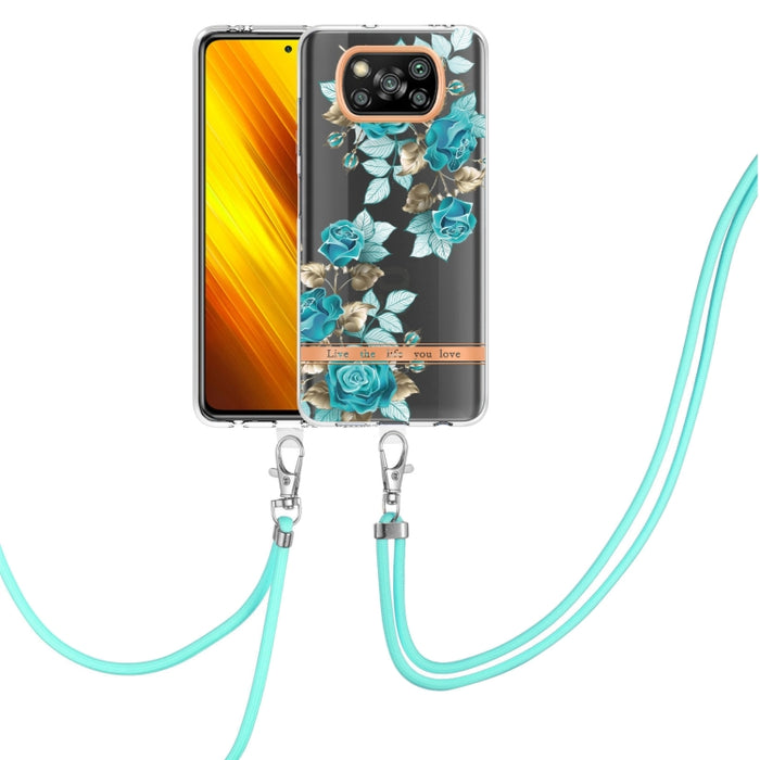 Estuche para teléfono de TPU de la serie Flowers con cordón, For Xiaomi Redmi 10, For Xiaomi Redmi Note 10 Pro Max / Note 10 Pro, For Xiaomi Redmi Note 10s / Note 10 4G, For Xiaomi Redmi Note 11 5G / Poco M4 Pro 5G                                      ...