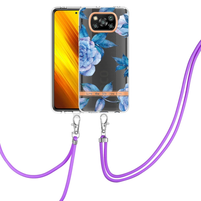Estuche para teléfono de TPU de la serie Flowers con cordón, For Xiaomi Redmi 10, For Xiaomi Redmi Note 10 Pro Max / Note 10 Pro, For Xiaomi Redmi Note 10s / Note 10 4G, For Xiaomi Redmi Note 11 5G / Poco M4 Pro 5G                                      ...