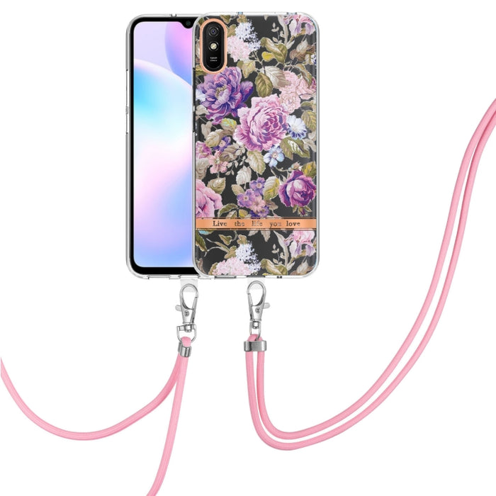 Estuche para teléfono de TPU de la serie Flowers con cordón, For Xiaomi Redmi 10, For Xiaomi Redmi Note 10 Pro Max / Note 10 Pro, For Xiaomi Redmi Note 10s / Note 10 4G, For Xiaomi Redmi Note 11 5G / Poco M4 Pro 5G                                      ...